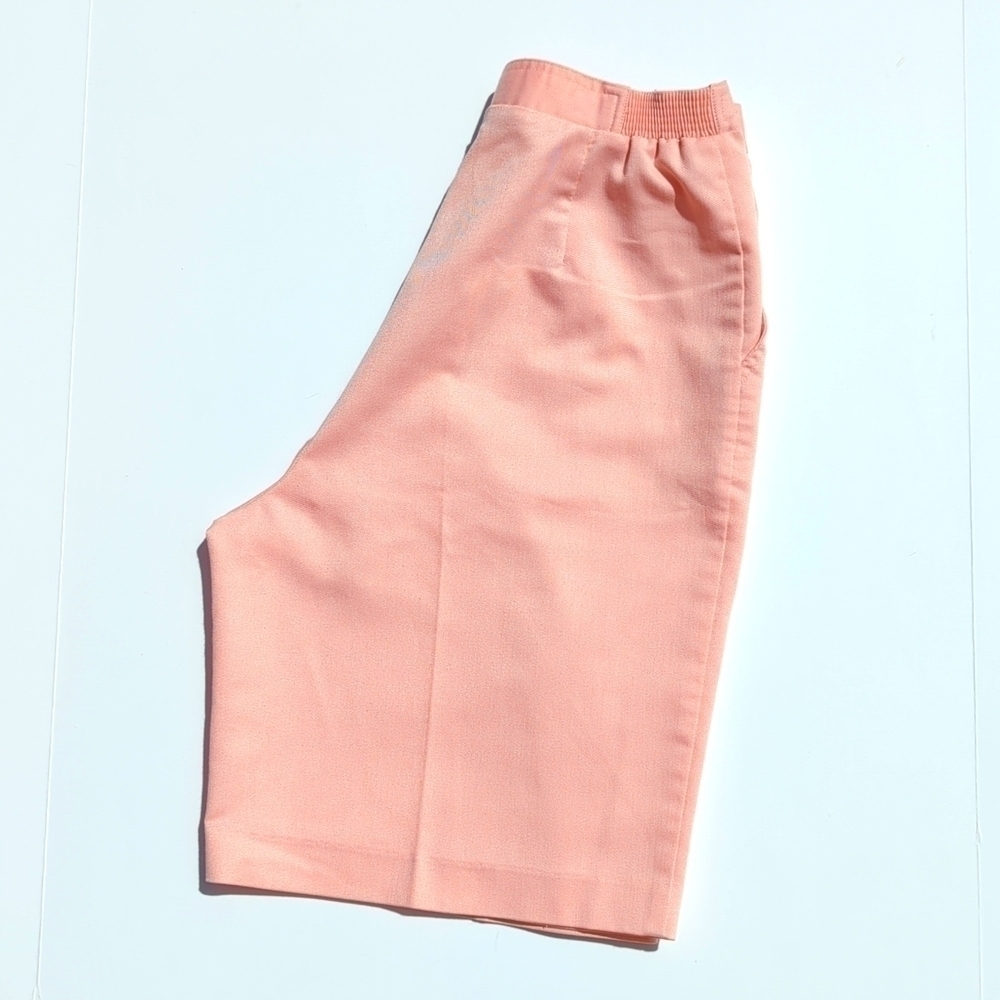 Lily's of Beverly Hills 90's Vintage Pleated High Waist Wide Leg Shorts Pink 12 - Picture 13 of 13